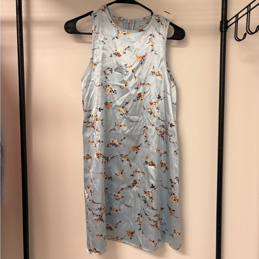 Kimchi Blue Floral Mini Dress - Light Blue